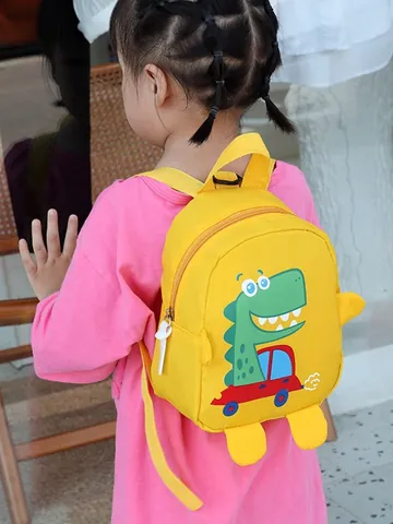 Kids Cartoon Dinosaur Backpack Mini Nylon School Bag For Kindergarten Toddler Boys Girls Cute Travel Daypack
