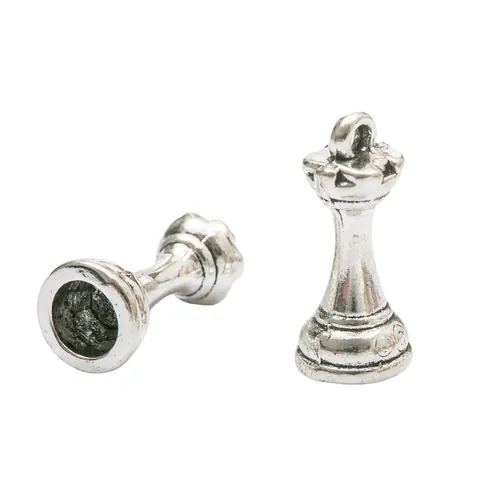 Vintage Legierung Internationale Schach Anhänger DIY Schmuckherstellung Antike Bronze Gold Silber Schachfigur Form Anhänger