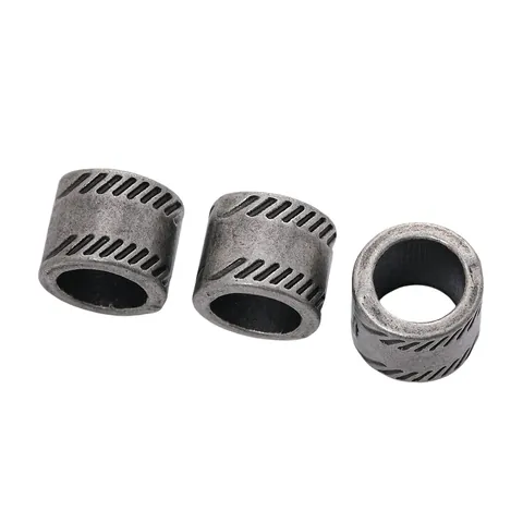 Vintage Legierung Großlochperlen Zylindrische Gerillte Zwischenperlen Für DIY Schmuckherstellung Europäisches Armband Zubehör