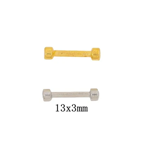 Vintage Zinc Alloy Barbell Dumbbell Charm For DIY Jewelry Making Antique Silver Gold Electroplated Metal Fitness Accessory