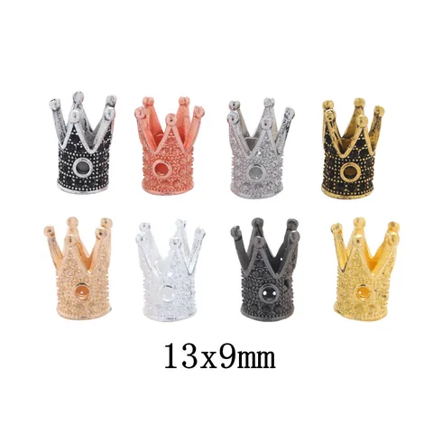 Vintage Legering Kroon Charms Voor DIY Sieraden Maken Hangers Voor Ketting Armband Accessoire Meerkleurige Metalen Kralen