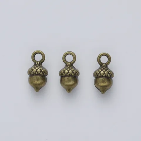 Vintage Alloy Acorn Shape Pendants For DIY Jewelry Making Necklaces Earrings Accessories Pine Cone Style Metal Charms