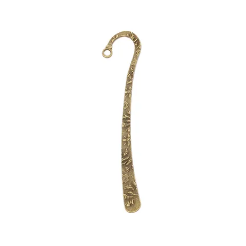 Retro Alloy Floral Butterfly Embossed Metal Bookmark Hook DIY Jewelry Making Accessory Pendant Antique Bronze Gold Silver