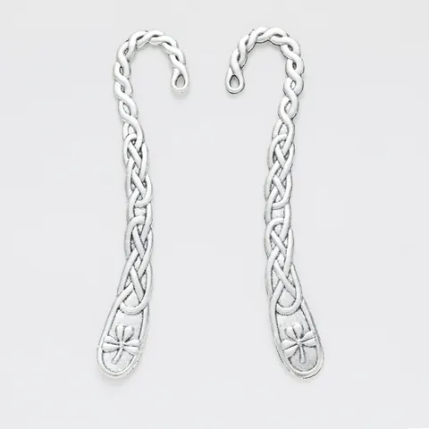 Vintage Zinc Alloy Celtic Knot Bookmark Pendant With Shamrock Four-Leaf Clover Pattern Antique Bronze Silver DIY Jewelry Findings Accessories