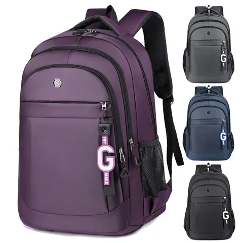Mochila de Tela Oxford de Gran Capacidad Unisex Urbana Minimalista Bolso Escolar Mochila de Viaje Daypack Multi Bolsillos para Estudiantes