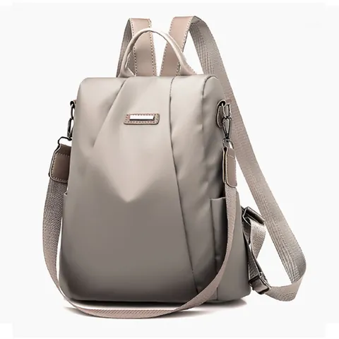 Mochila Antirrobo para Mujer Impermeable de Nailon Moda Casual Viajes Trabajo Bolso Escolar Bolso de Mano Multifuncional