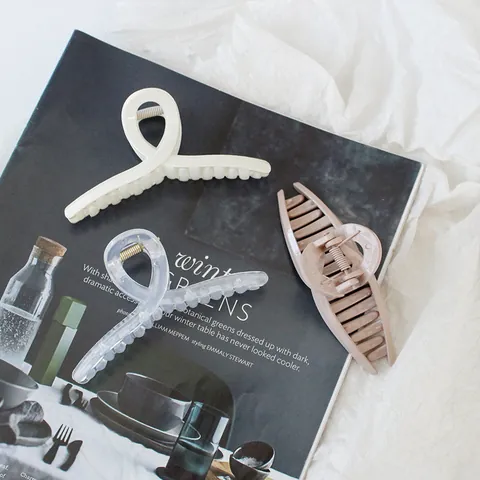 Large Hair Claw Clips For Women Acrylic Matte Glossy Hair Clamps Elegant Minimalist Solid Color Hair Accessories Hairpin