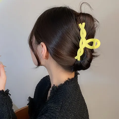 Grande Pinza per Capelli Opaca per Donna Capelli Spessi Forte Tenuta Vintage Acrilico Shark Clip Minimalista Retro Accessori