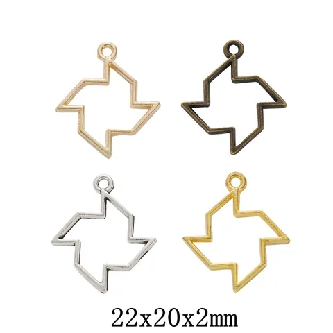 Vintage Zinc Alloy Windmill Shape Hollow Pendant Findings DIY Jewelry Making Accessories For Necklace Earrings Handcraft