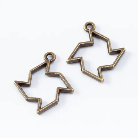 Vintage Zinc Alloy Windmill Shape Hollow Pendant Findings DIY Jewelry Making Accessories For Necklace Earrings Handcraft