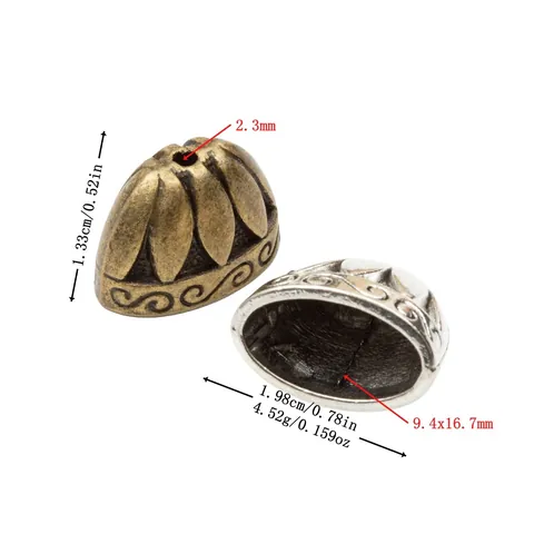 Vintage Legierung Blume Perlenkappen Für DIY Schmuckherstellung Antik Silber Bronze Metall Zwischenperlen Zubehör Für Halsketten