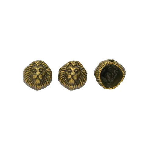 Retro Legierung Löwenkopf Abstandshalter Perlen Antik Metall Löwen Charms Für Schmuck DIY Herstellung Armband Halskette Zubehör