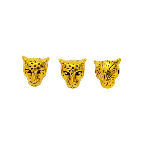 Vintage Legierung Leopard Kopf Zwischenperlen Für DIY Schmuckherstellung Armband Halskette Tier Metall Handwerk Charms