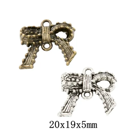 Dijes de Lazo de Aleación de Zinc Vintage Componentes para Joyas DIY Pendientes de Lazo para Collar Pulsera Accesorios