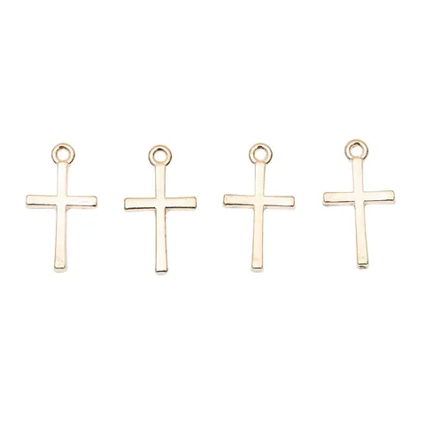 Vintage Alloy Cross Pendant Charms DIY Metal Jewelry Making Accessories For Necklace Bracelet Findings Antique Silver Gold