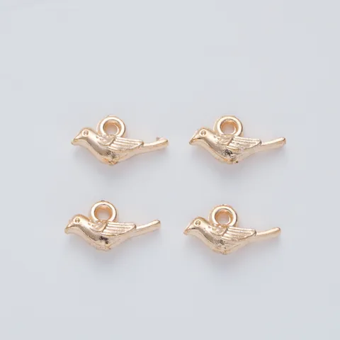 Vintage Alloy Bird Pendant Charms For DIY Jewelry Making Bracelet Necklace Accessories Antique Style Bird Shape Charms