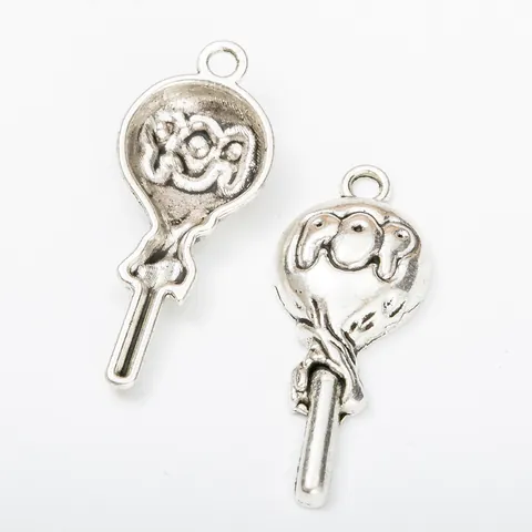 DIY Vintage Alloy Lollipop Pendant POP Candy Charms For Jewelry Making Bracelet Necklace Keychain Craft Accessories