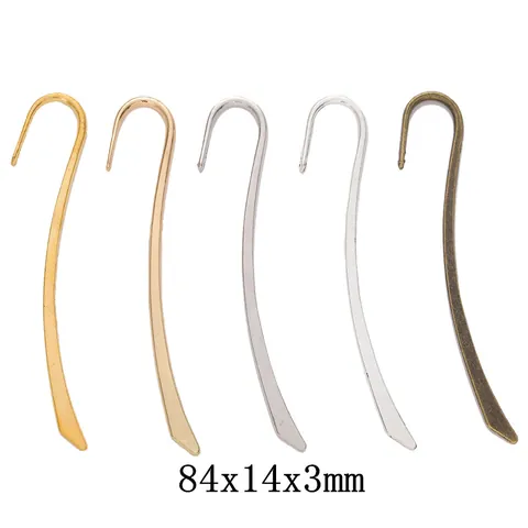 Vintage Alloy S-Shape Bookmark Hooks Metal Pendant For DIY Jewelry Making Findings Craft Antique Gold Silver Accessories