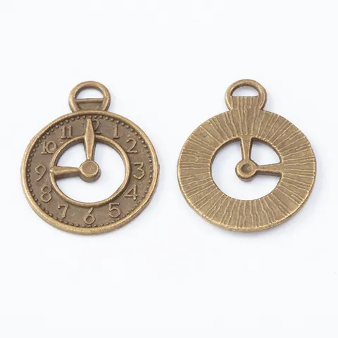 Vintage Alloy Clock Charms Retro Watch Shape Pendants Only Without Chain For DIY Jewelry Making Necklaces Bracelets Crafts