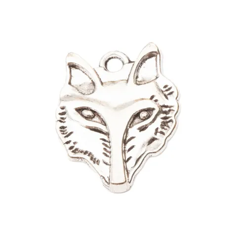 Vintage Zinklegierung Wolfskopf Anhänger DIY Schmuckzubehör Für Halskette Armband Antiksilber Bronze Tier Charm Schmuckherstellung