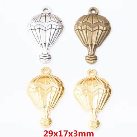 Pendentifs Charmes Montgolfière en Alliage Vintage Métal Accessoires de Bijouterie DIY Pour Collier Bracelet Boucles d'Oreilles Or Argent Bronze