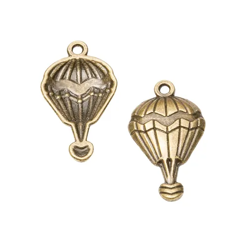 Pendentifs Charmes Montgolfière en Alliage Vintage Métal Accessoires de Bijouterie DIY Pour Collier Bracelet Boucles d'Oreilles Or Argent Bronze