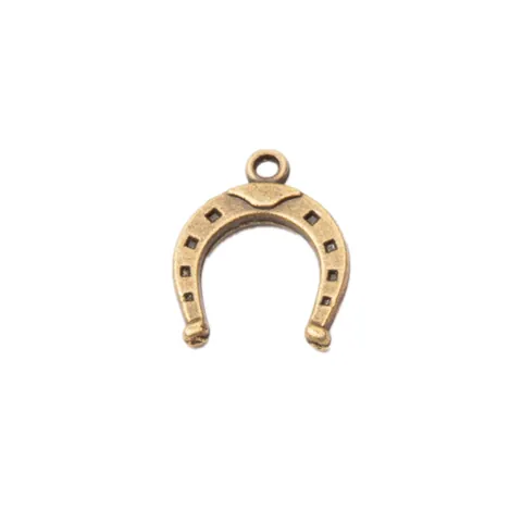 Vintage Zinc Alloy Horseshoe Charms For DIY Jewelry Making Lucky Pendant Necklace Bracelet Accessories 16x13mm Retro Style