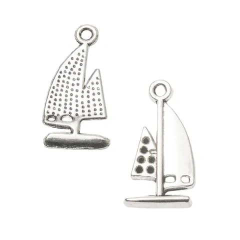 Vintage Zinklegering Zeilboot Bedeltjes Vergulde Zeilboot Hangers Voor DIY Sieraden Maken Decoratieve Accessoires