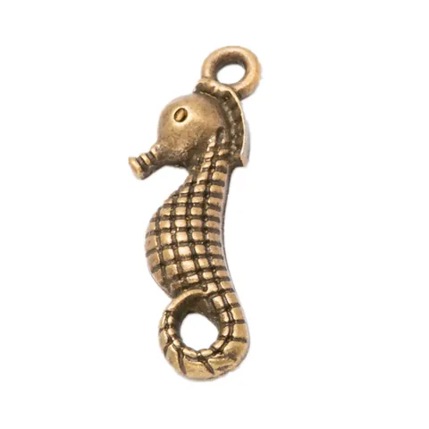 Breloques Pendentif Hippocampe en Alliage Vintage pour Fabrication de Bijoux DIY Collier Bracelet Boucles d'Oreilles Bronze