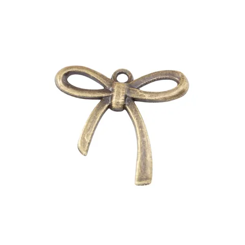 Vintage Zinc Alloy Bow Knot Pendants Charms For DIY Jewelry Making Necklaces Bracelets Earrings Accessories Antique Gold Silver Bronze