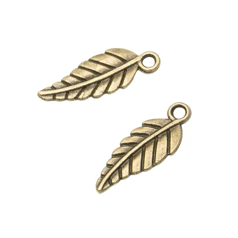 Vintage Alloy Leaf Charms For DIY Jewelry Making Necklaces Earrings Bracelets Pendants Electroplated Metal Botanical Charms