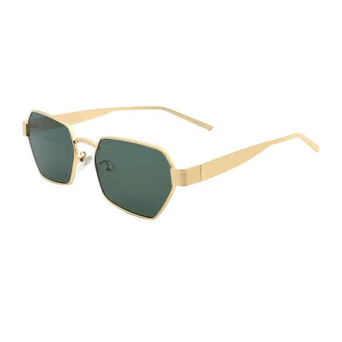 Trendy Geometric Polygon Sunglasses UV400 Protection Metal Frame Irregular Fashion Sun Glasses For Travel Party Outdoor Unisex Jewelry