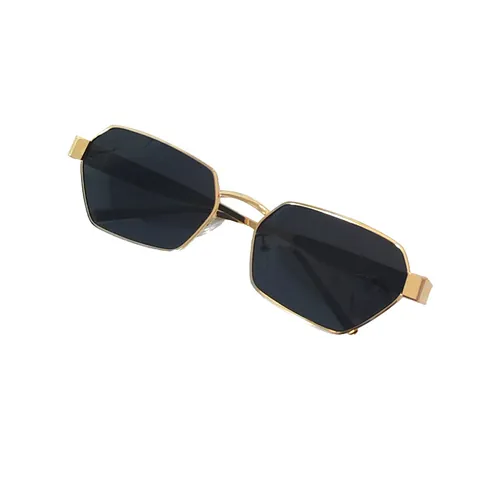 Trendy Geometric Polygon Sunglasses UV400 Protection Metal Frame Irregular Fashion Sun Glasses For Travel Party Outdoor Unisex Jewelry
