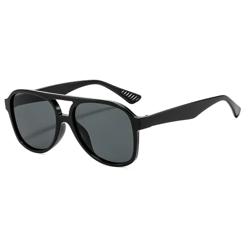 Mode Pilot Zonnebril Voor Dames Heren PC Frame AC Lens UV400 Dubbele Brug Groot Retro Buiten Rijden Zonnebril