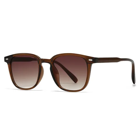 Vintage Square Sunglasses For Women Men Retro TR90 Frame UV400 Protection Rivet Decor Fashion Sun Glasses 28010