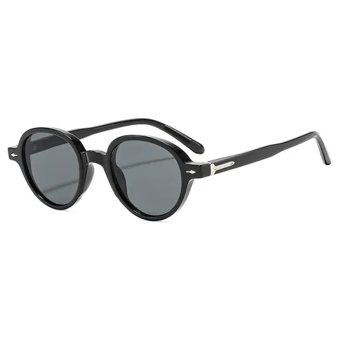 Retro Small Round Sunglasses For Men Women Vintage Rivet PC Frame AC Lens UV400 Protection Fashion Outdoor Sun Glasses