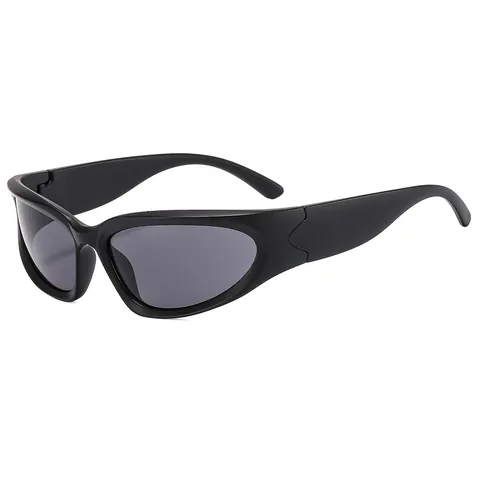 Y2K Futuristische Wrap Around Sport Sonnenbrille Für Damen Herren UV400 Schutz Cat Eye Radsportbrille Outdoor Mode Brillen
