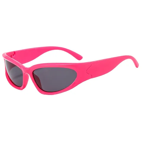 Y2K Futuristische Wrap Around Sport Sonnenbrille Für Damen Herren UV400 Schutz Cat Eye Radsportbrille Outdoor Mode Brillen