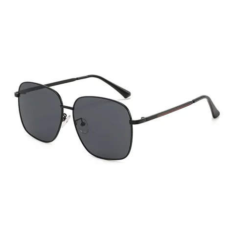 Fashion Oversized Metal Frame Sunglasses UV400 Protection Square Pilot Shades For Men Women Retro Outdoor Driving Eyewear