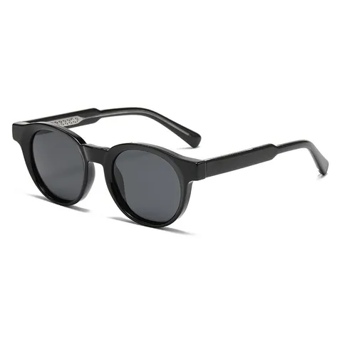 Vintage Round Polarized Sunglasses For Women Men UV400 Protection TR90 Frame Retro Fashion Eyewear Outdoor Sports
