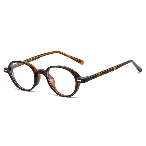 Women Retro Round Oval Glasses Frame Anti Blue Light TR90 Lightweight Nerd Style Eyeglasses Optical Frames