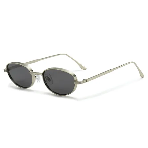 Retro Steampunk Round Metal Sunglasses For Men Women UV400 Protection Oval Frame PC Lens Fashion Eyewear