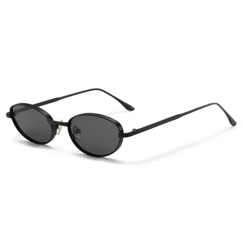 Retro Steampunk Round Metal Sunglasses For Men Women UV400 Protection Oval Frame PC Lens Fashion Eyewear