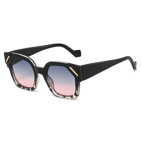 Lunettes de Soleil Fashion Oeil de Chat Géométriques Protection UV400 Monture Alliage PC Vintage Carrées Femmes Extérieur