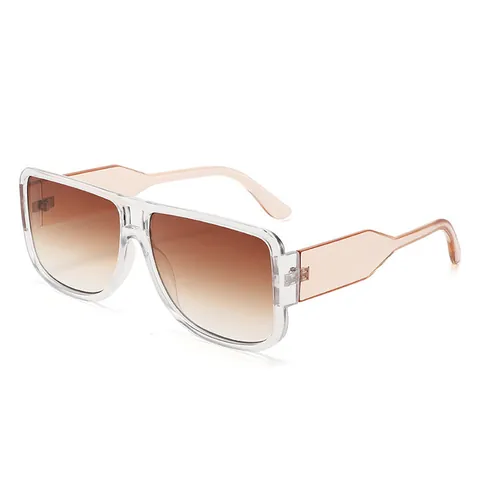 Vintage Oversize Quadratische Sonnenbrille Für Damen Herren UV400 Schutz Retro Doppelbrücke Mode PC Brille