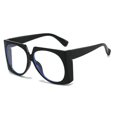 Oversized Vierkante Anti Blauw Licht Bril PC Frame Mode Retro Hip Hop Brillen Voor Heren En Dames