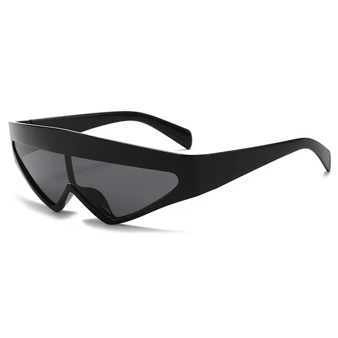 Futuristic Shield Sunglasses For Men Women Y2K Oversized One Piece Goggles UV400 Protection Fashion Sports Sun Glasses
