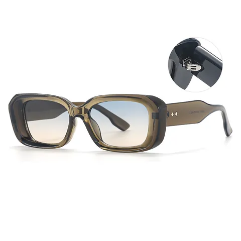 Retro Small Square Sunglasses For Women Men Fashion UV400 Protection Rectangular PC Frame Sun Glasses For Travel Daily Outing