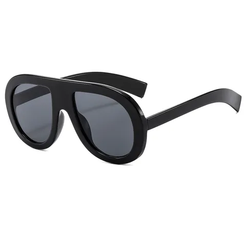 Fashion Oversized Square Sunglasses For Women Men PC Frame AC Lens UV400 Protection Trendy Aviator Outdoor Travel Eyewear