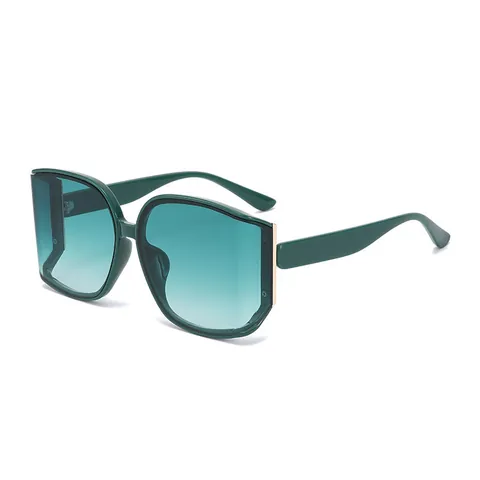 Modieuze Oversized Vierkante Zonnebril UV400 Bescherming PC Glazen Plastic Metalen Montuur Voor Dames Heren Outdoor Reizen Dagelijkse Eyewear